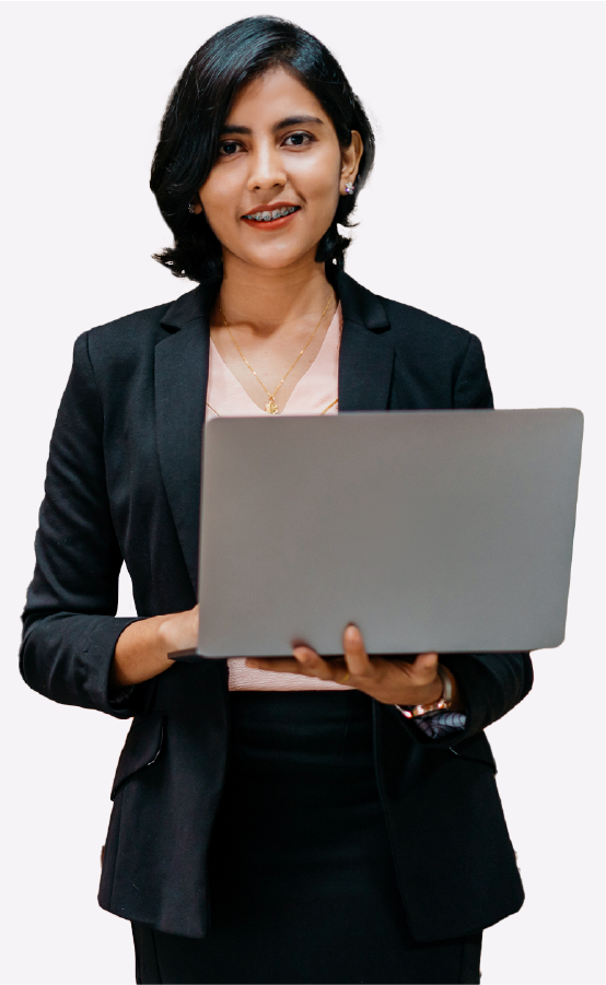 Professional woman with laptop